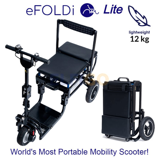 eFOLDi Lightweight Folding Mobility Scooter PMA (12kg)