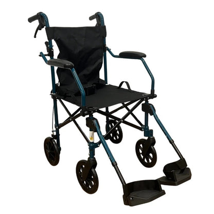 HappyWheels Travel Wheelchair (Teal) in a Bag